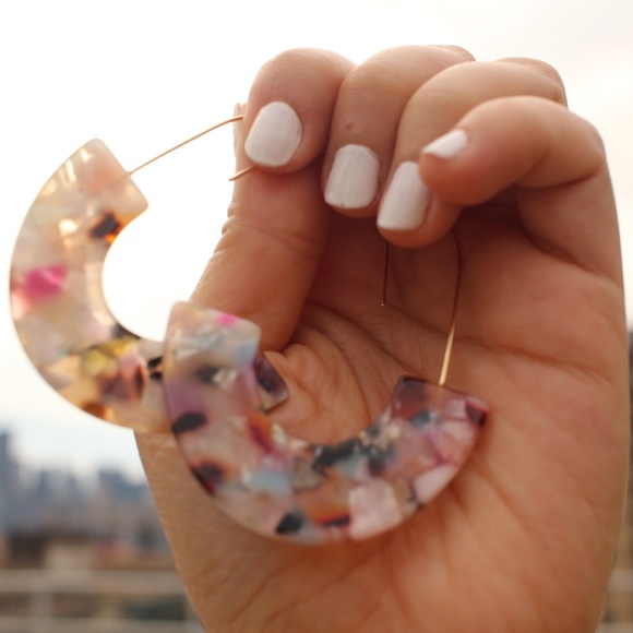 Anthropologie Jewelry - NEW Anthro Baublebar Ryan Crescent Hoop Earrings